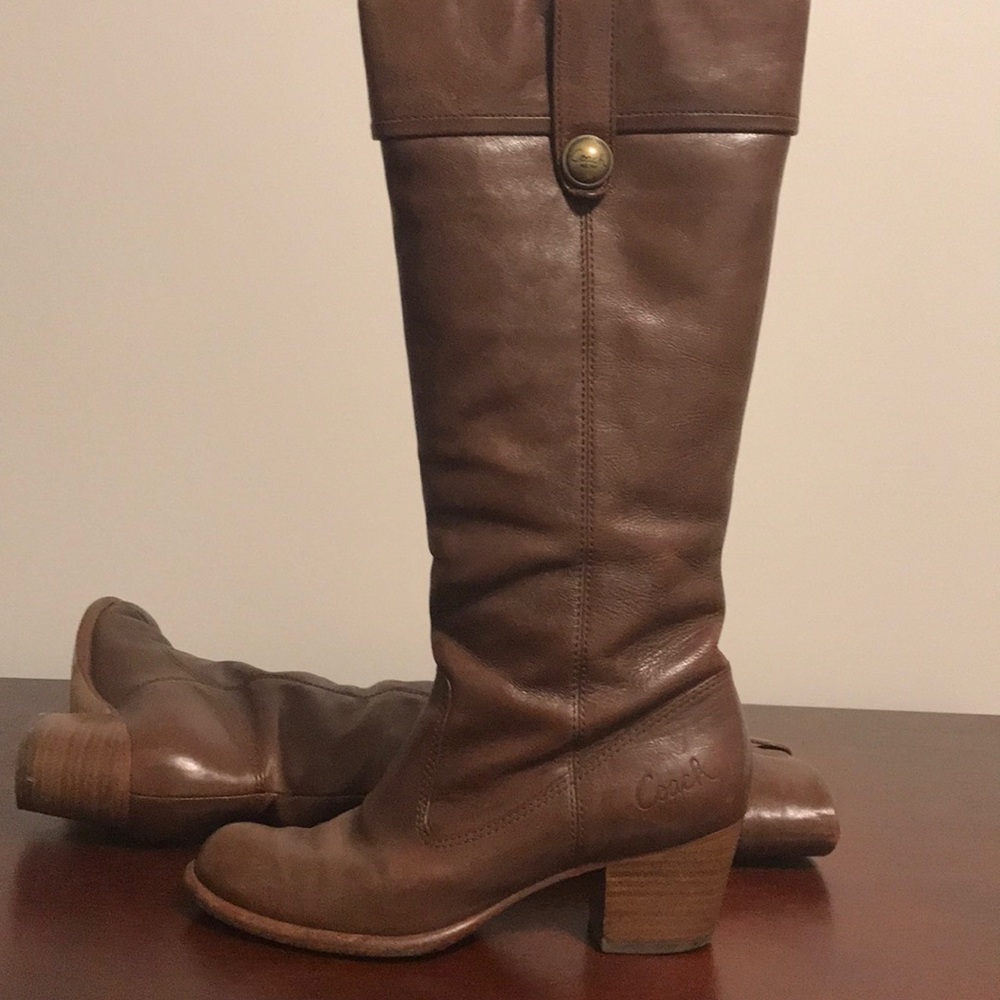 Coach brown leather boots - Picture 5 of 5